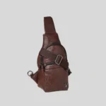 Premium Vertical Leatherette Chest Sling Bag - Image 2