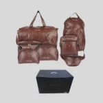 Premium Leather 7-Piece Travel Bag Set