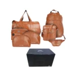Premium Leather 7-Piece Travel Bag Set - Image 3
