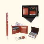 4-in-1 PU Leather Corporate Combo Gift Set - Image 2